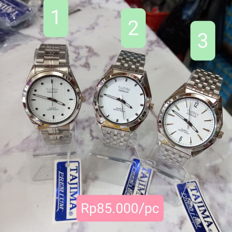 (Toko Ricoh) Original TAJIMA PREMIUM Woman watch / jam tangan wanita warna silver.