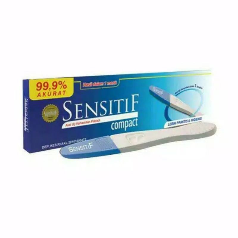 1 Buah Test Kehamilan Sensitif box Compact / Tes Hamil Pregnancy Kompek Blue / Tespek Stick Sensitif