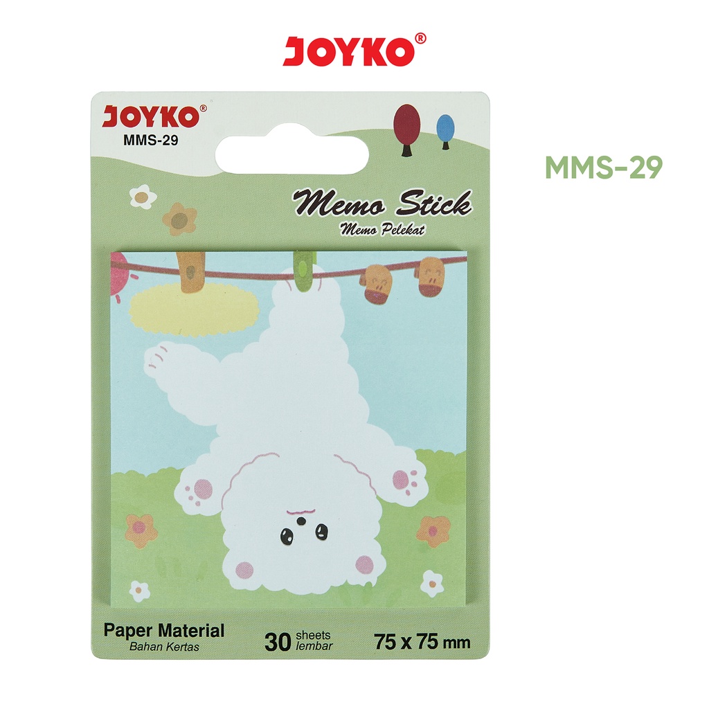 Memo Stick Sticky Note Kertas Memo Pelekat Tempel Joyko MMS-29-Green