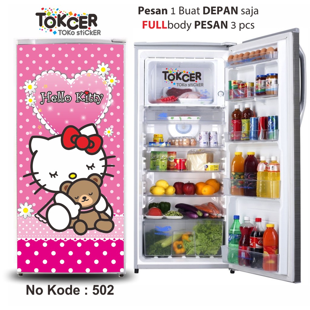 Stiker Kulkas 1 Pintu dan 2 Pintu Karakter HK-Pita
