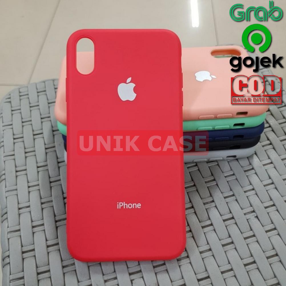 CASSING IPHONE XS IPHONE X LIQUID SILICONE SOFT TPU COVER CASE