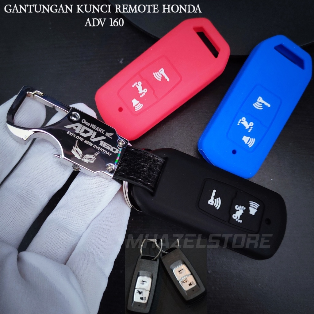 gantungan kunci remote keyless motor honda adv 160 logo terbaru 2022 up