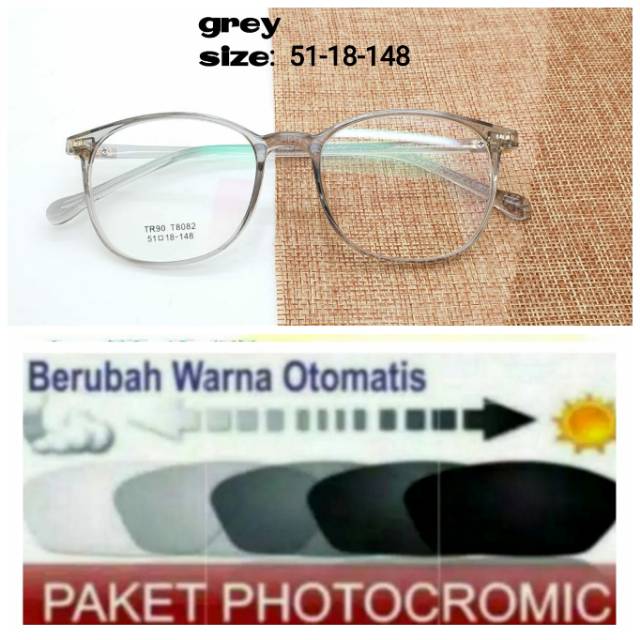 Frame Kacamata Trendy Anti UV, Kaca mata Photocromic, Kacamata Minus, Kaca mata Plus Pria Dan Wanita