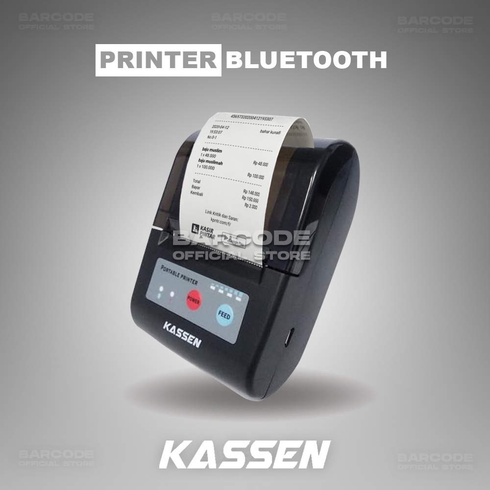 MINI PORTABLE PRINTER THERMAL KASIR PPOB PORTABLE BLUETOOTH ANDROID