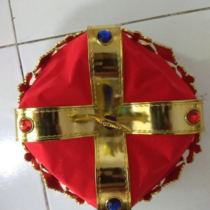 MAHKOTA RAJA UKURAN DEWASA GOLD KING CROWN