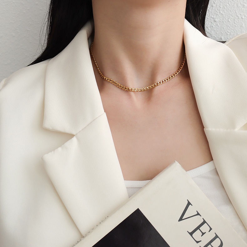 Kalung KL159 2pcs Stainless Steel  / Kalung Titanium Premium Fashion Wanita Kalung unik Lucu Elegant /Deluna/ BS