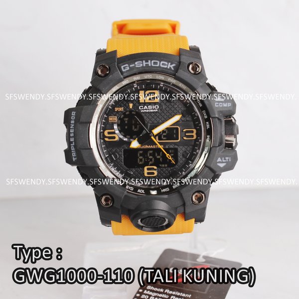 G Shock GWG-1000 Kuning Yellow Army Jam tangan digital pria & anak anti air