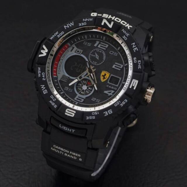 Jam Tangan Pria G-shock Ferrari Black Super Premium