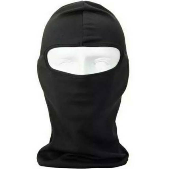 Siaga Corona | Balaclava | Masker Biker's Ninja Full Face BLACK LUBAY