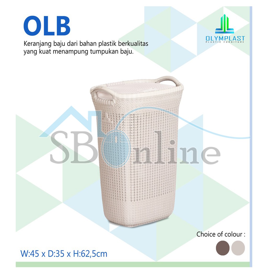 OLYMPLAST LAUNDRY BASKET OLB