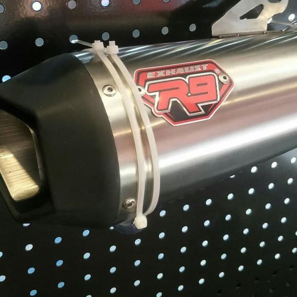 VHID Knalpot R9 Alpha Black Silencer Only 50mm 