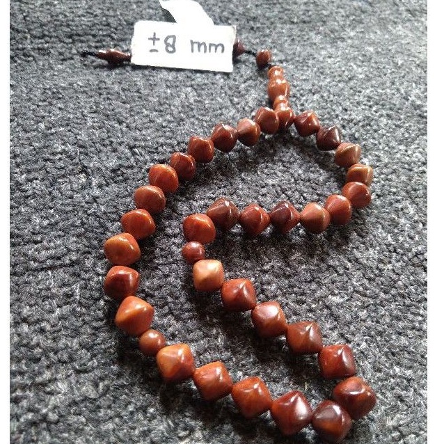 tasbih kokka wajik  ± 8 mm ( 8mm) 33 butir