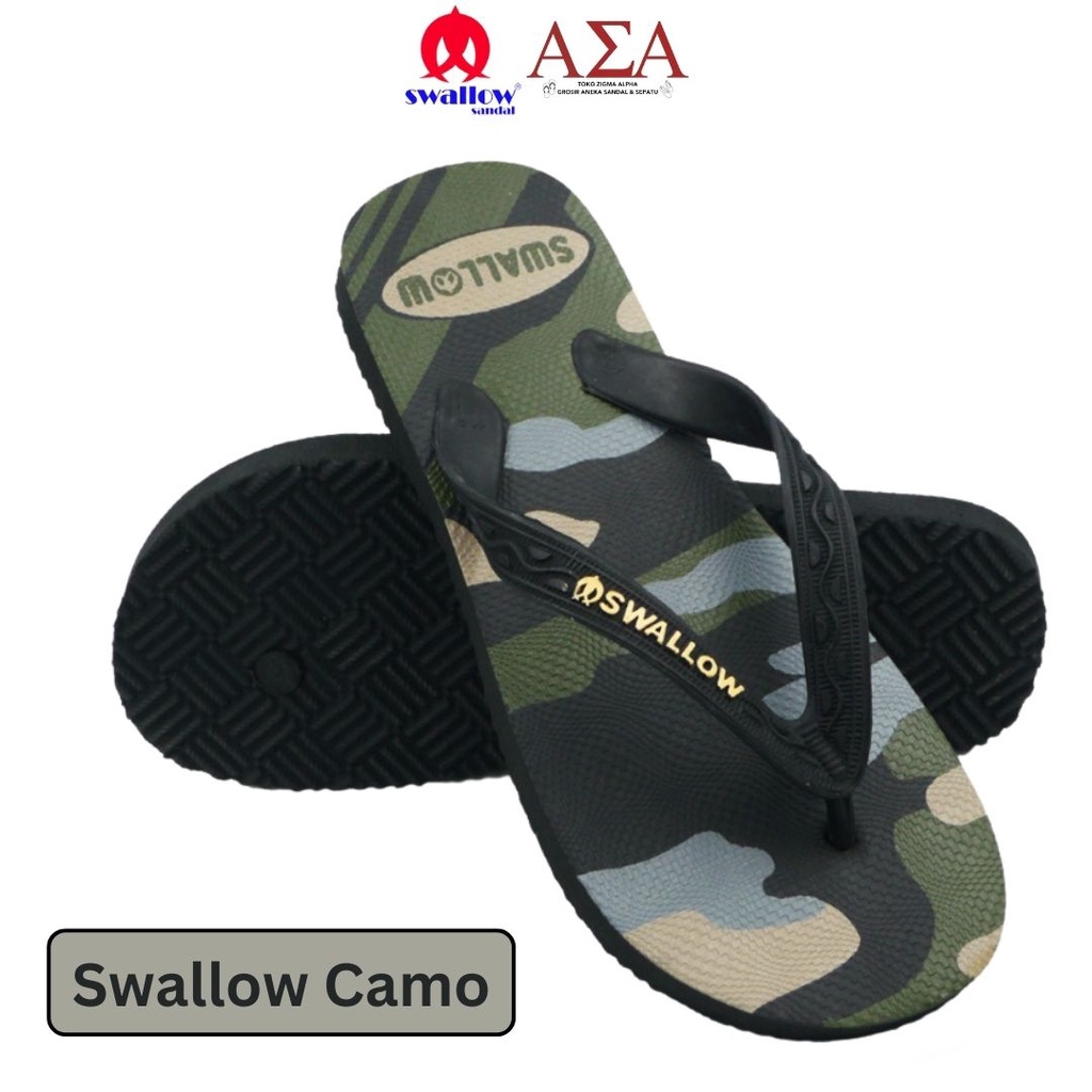 Sandal Swallow Camo Motif Army