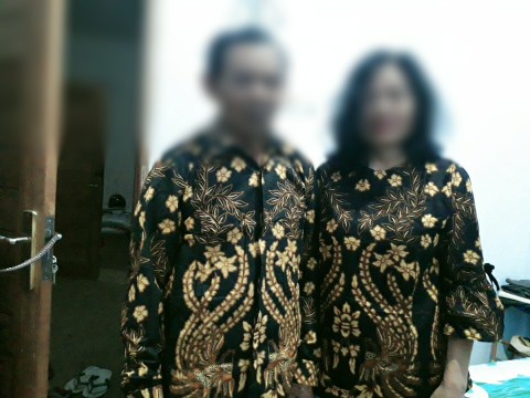 Maura Couple - Sania Ruffle Batik Couple Ori Ndoro Jowi Dnt Garansi