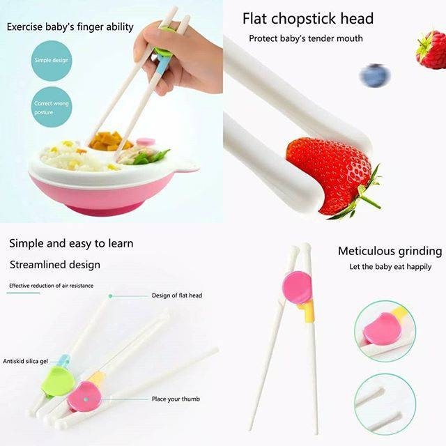 Sumpit Anak Belajar Makan / Children Training Chopsticks