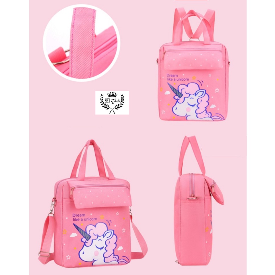 Tas sekolah / Tas Belajar / Tas Kursus / Tas Jalan jalan anak Kartun