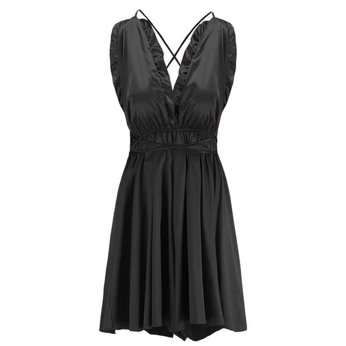 d1976 Baju Haram Cewe Bikini Lingery Lingerie Lingeri Lingeria Lengerie Lingery Sexy Wanita Dewasa Hot Binal Jumbo Big All Size Oversize Sexy Murah Jumbo M L XL 2XL OFL-F150-Hitam