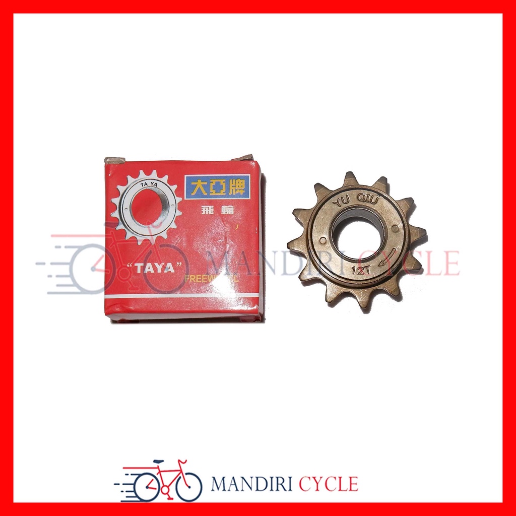 Freewheel 12T Ulir TAYA Gigi Belakang  Single Speed Gear Sepeda BMX Minion