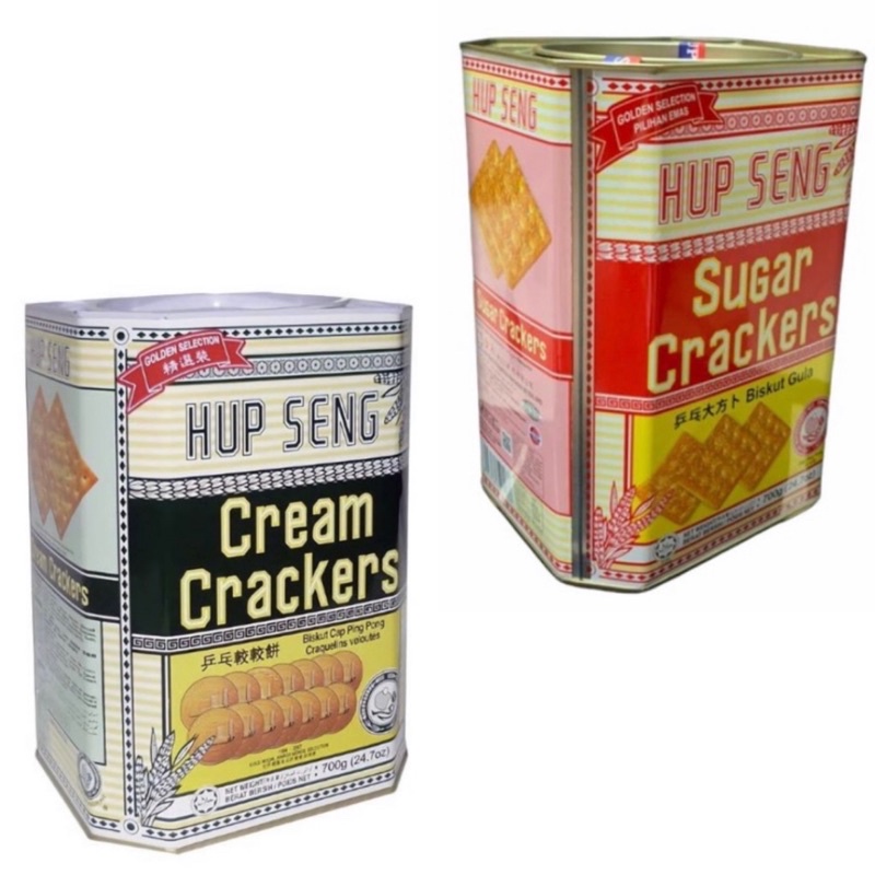 

Hup Seng Cream Crackers/Biskuit/Kaleng / Hup Seng Biskuit Asin Kaleng 700gr/HUP SENG SUGAR CRACKERS BISKUIT GULA KALENG/Hup Seng/HUPsENG/Kaleng/HUP SENG CRACKERS 700GR | BISKUIT KALENG | SUGAR | CREAM /asin