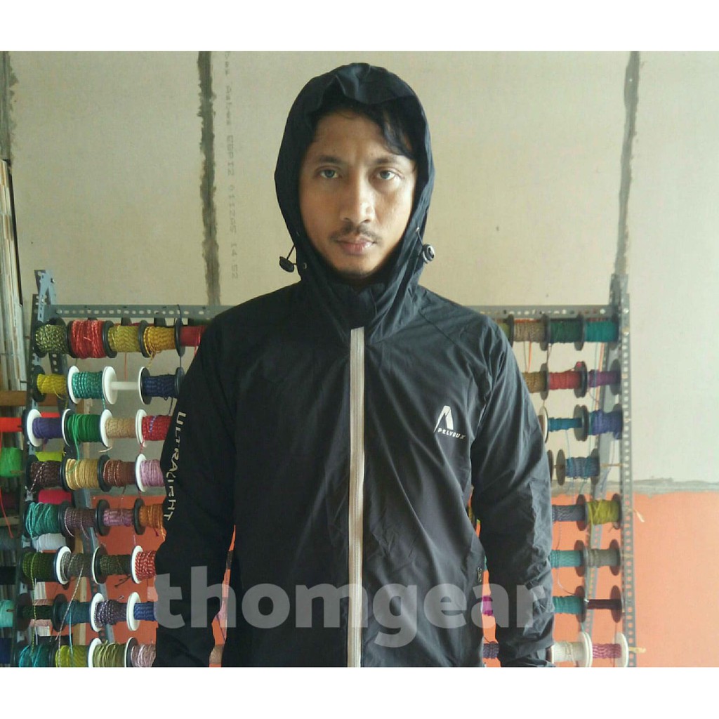 Thomgear Pelvoux Evo Ultralight Packable Jacket Jaket Lari Running Waterrepellant Jaket Sepeda