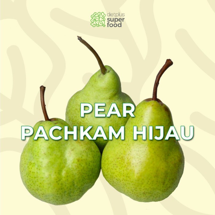 

Pear Packam Hijau Afrika Segar 900-1000gr / 0,9-1kg Dietplus Superfood