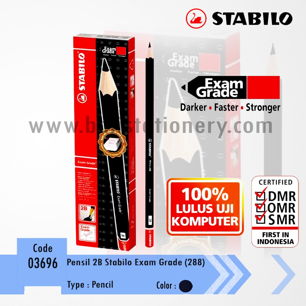 

Pensil 2B Stabilo Exam Grade (288)