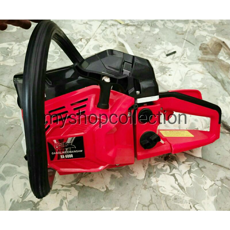 chain saw redfox rx 6000 22 inchi bar baja/ senso kecil RED FOX / mesin potong kayu