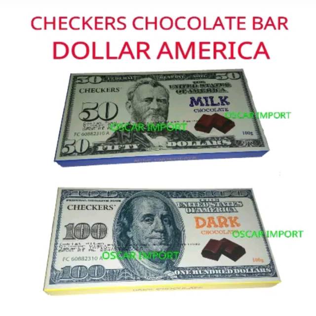 

Coklat Batam Checkers US Dolar 110gr