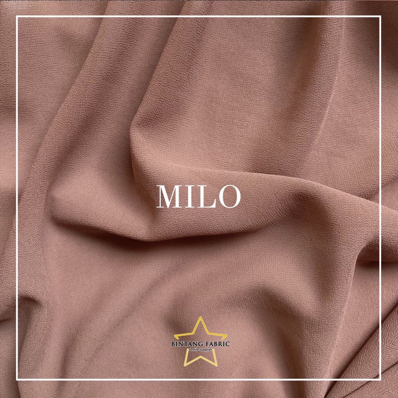 Bahan Kain Ceruti Ceruty Baby doll Premium 1/2 meter-Milo