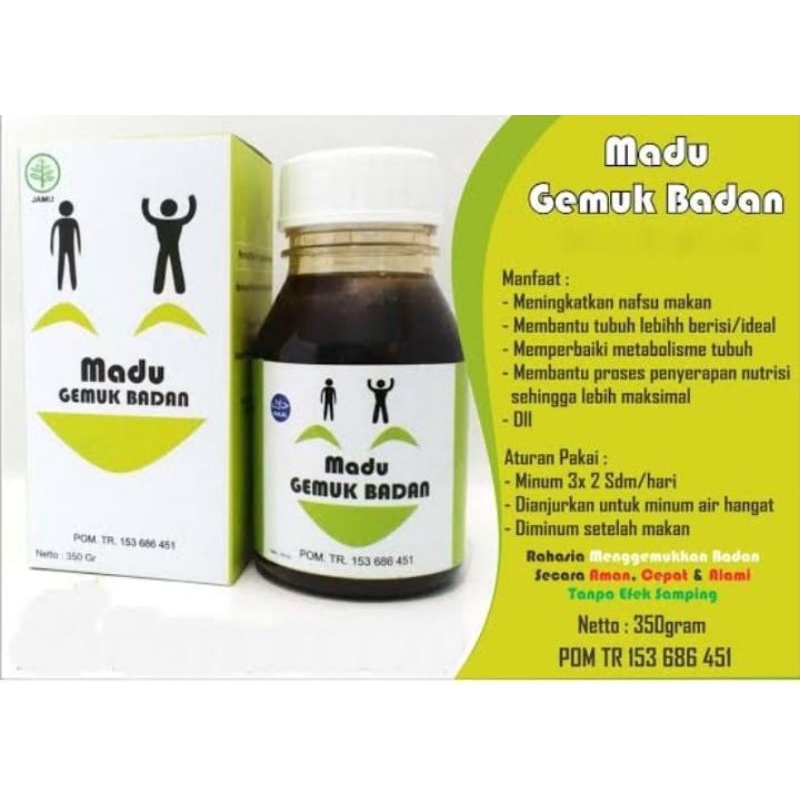 

Madu penggemuk badan/menggemukan badan dengan aman tanpa Efek samping /Gemuk