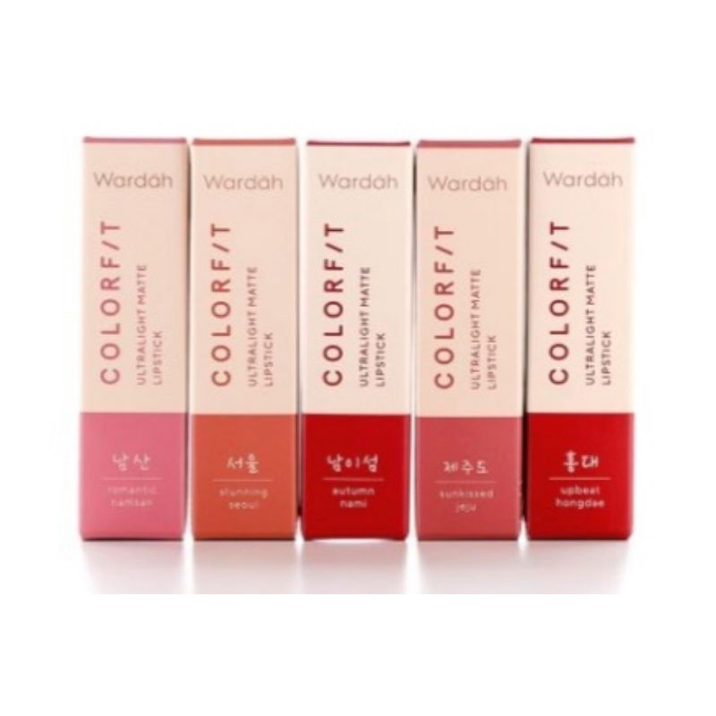 WARDAH KOREA EDITION COLORFIT ULTRALIGHT MATTE LIPSTIK