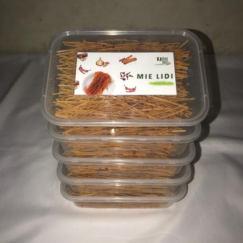 

5 Box Mie Lidi Pedas Rempah // Camilan masa kini // Mie lidi murah (120g)
