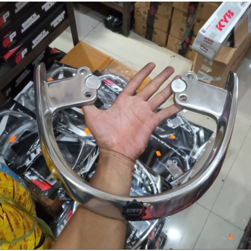 planger scoopy/behel scoopy/pegangan belakang scoopy chrome