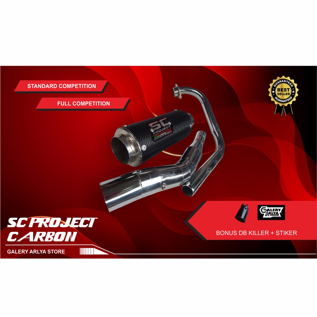 Knalpot racing cb 15r new SC Project Carbon