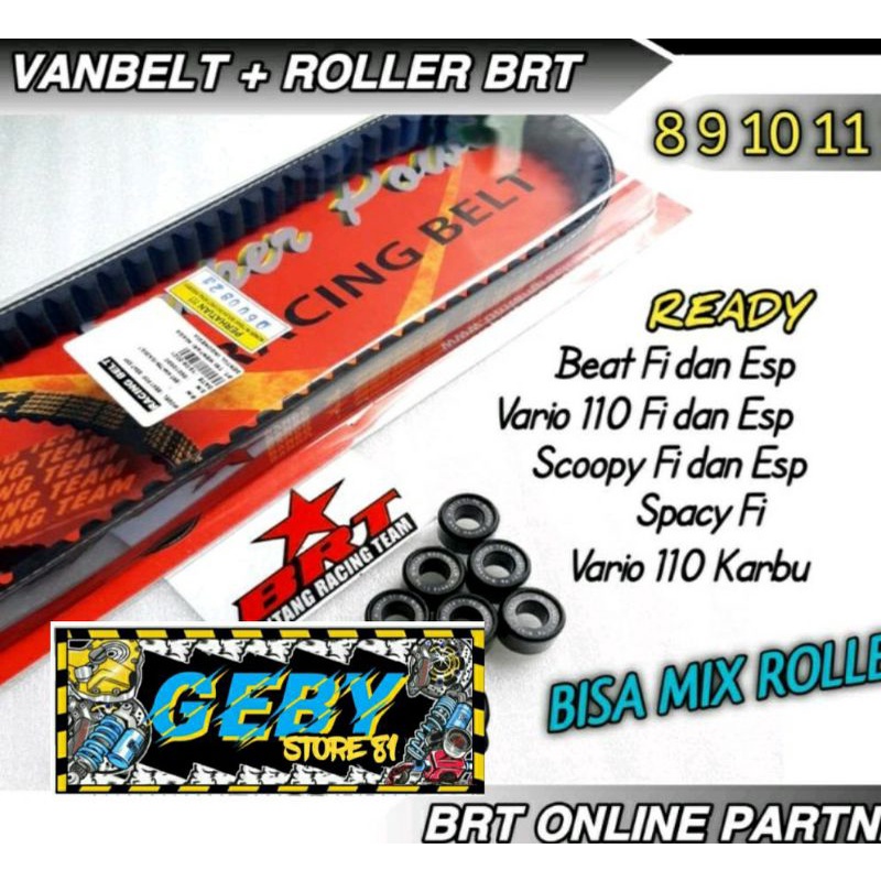 PROMO Vanbelt & Roller BRT Beat Fi Esp - Scoopy Fi Esp - Vario 110 Fi /Karbu - Beat street esp - Lol