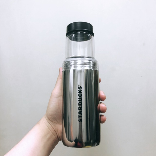 Starbucks Tumbler Botol silver