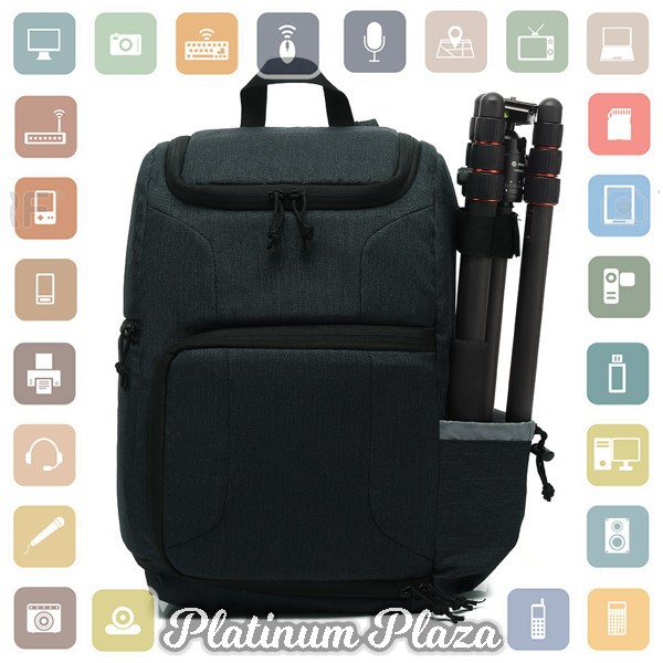 Andoer Tas Kamera DSLR Multifungsi Camera Backpack Waterproof - WCB - Blue`2L8CA2-