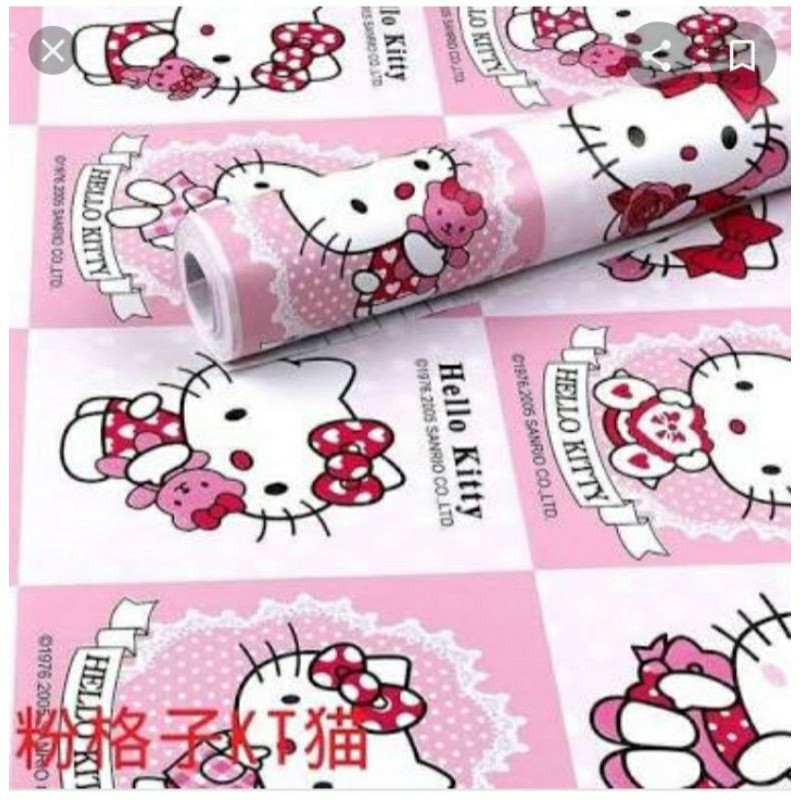 WALLPAPER STIKER DINDING.CORAK HELLO KITTY KOTAK2