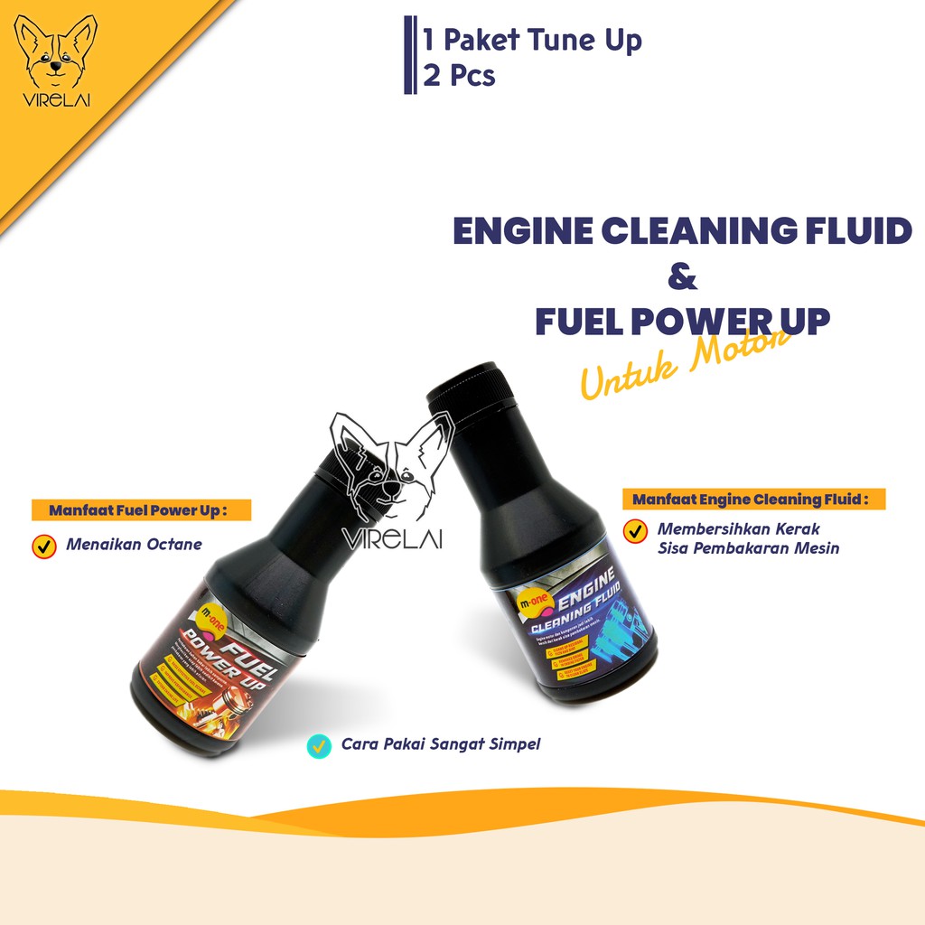 Paket Tune Up Series Power Up plus Engine Cleaning Fluid 60ml [M-One]