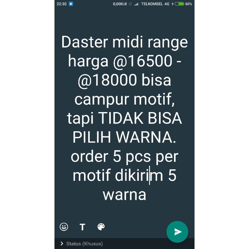 Daster midi amarilis grosir / daster murah grosir