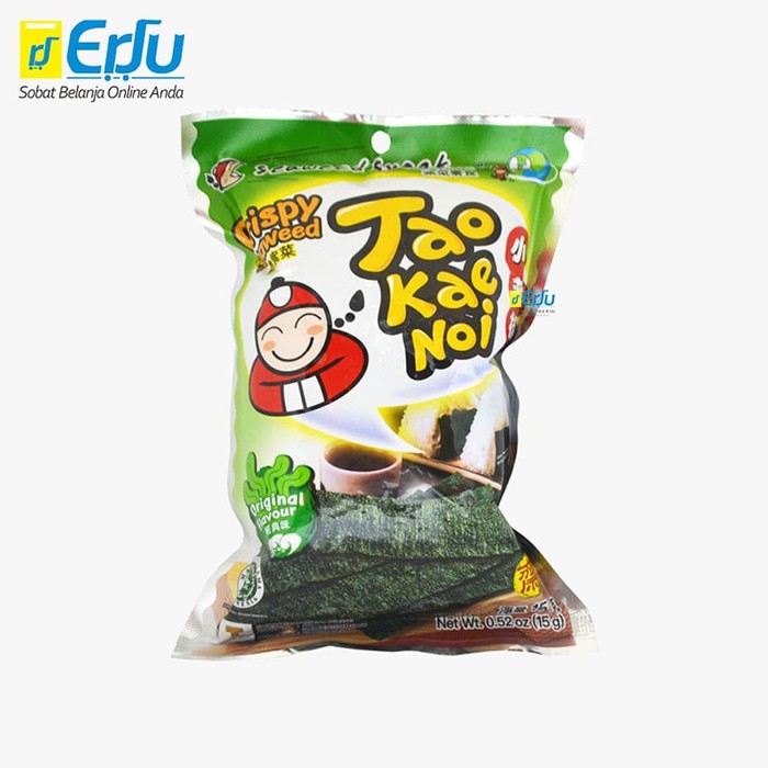 

Tae Kae Noi Crispy Seaweed Cemilan Rumput Laut 15gr