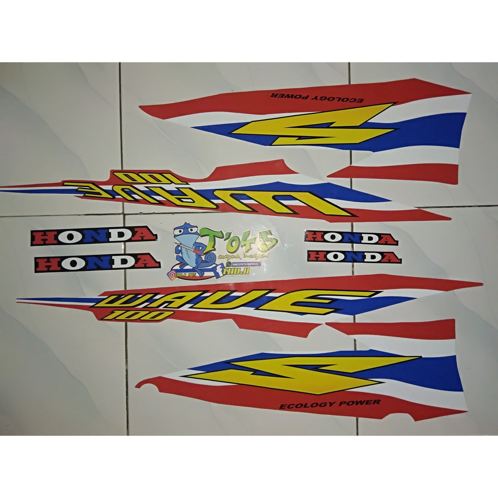 Sticker striping wave 110 s th