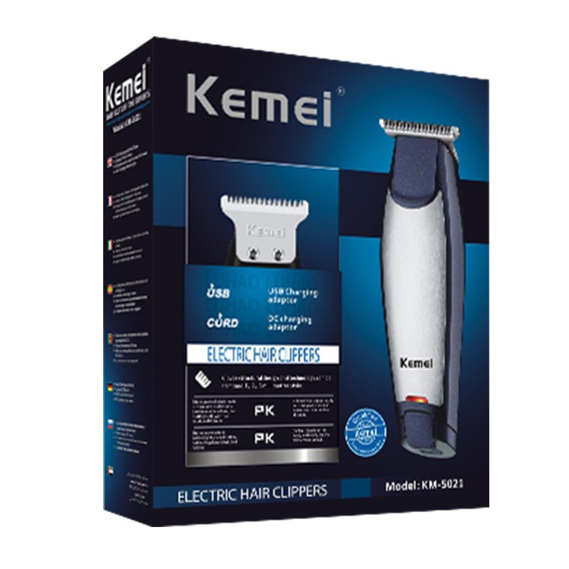 Kemei KM-5021 Hair Clipper Cordless USB Type-C Charger Port Cukur Rambut