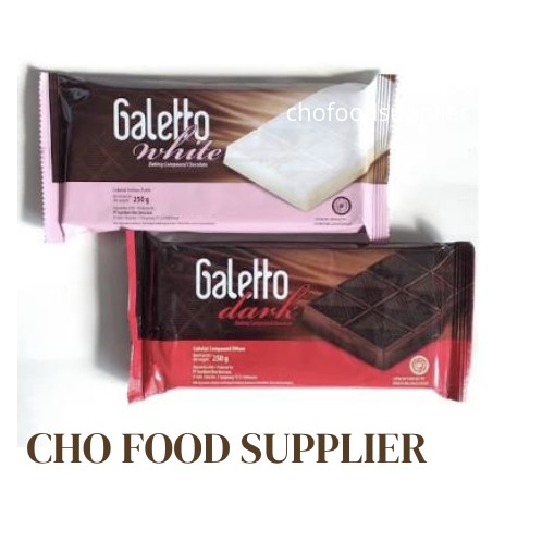 

GALETTO CHOCOLATE COMPOUND 250 GR/ COKELAT BATANG GALETTO 250GR