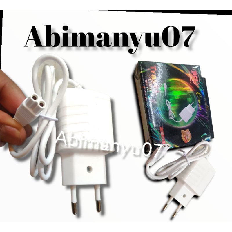 CHARGER GEPENG NCL KEPALA PUTIH 2 CABANG COCOK UNTUK SENTER KEPALA KAWACHI