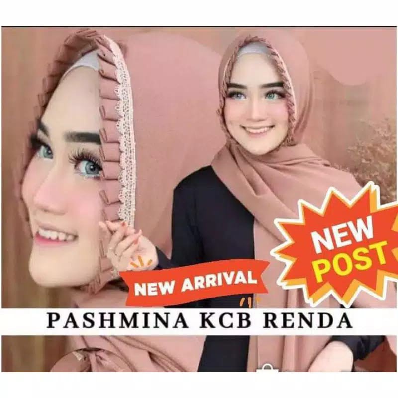 PASMINA LIPIT RENDA KEPALA/ PASMINA TALI KCB RENDA KEPALA