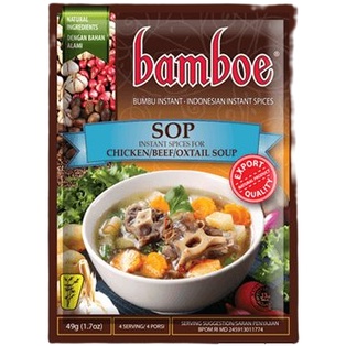 

Bamboe Sop 49gr Bumbu Instant Chicken Beef Oxtail Soup Spices