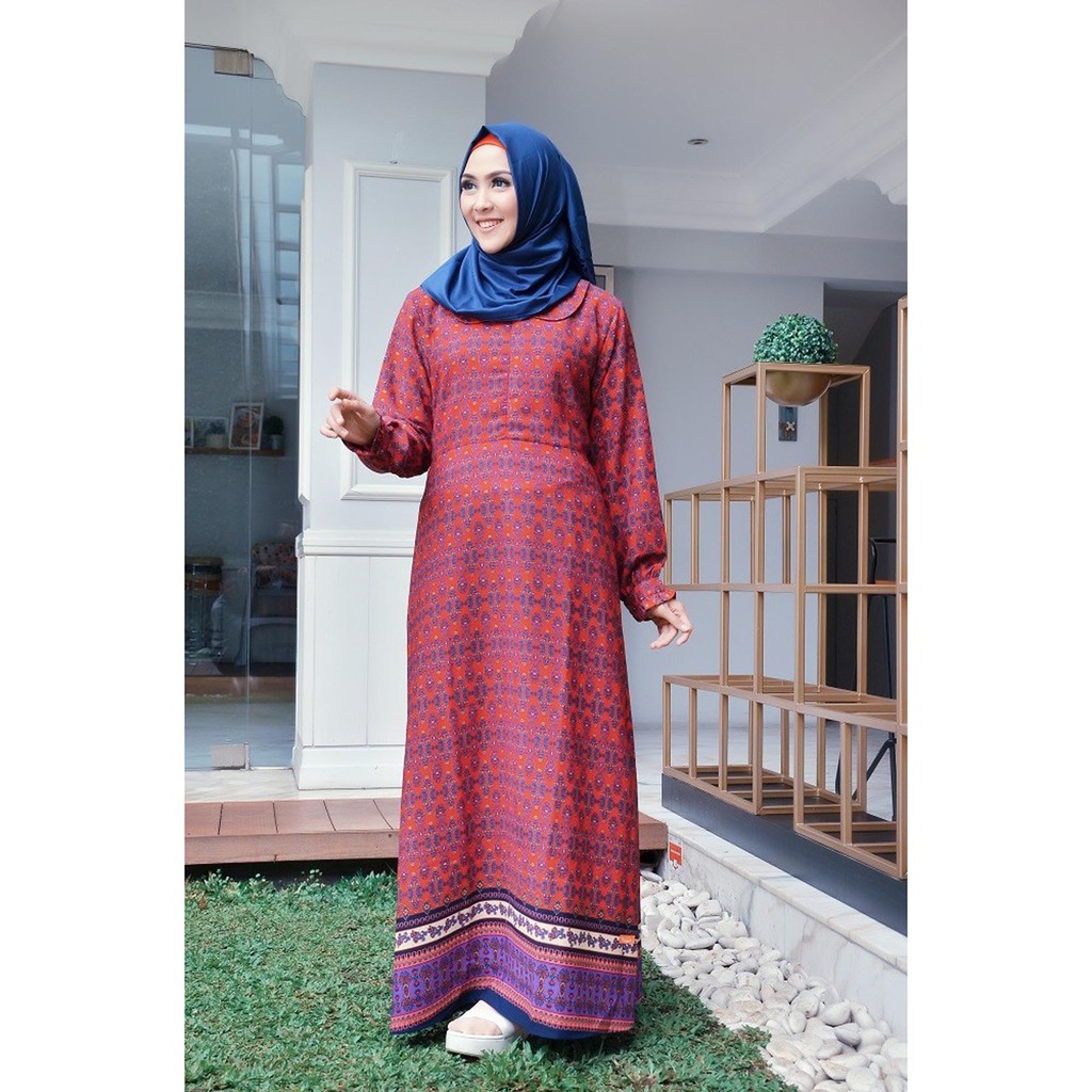 BEST SELLER GAMIS BUSANA MUSLIM NIBRAS NS 27 MARUN/UNGU/DONGKER GAMIS MURAH GAMIS POLOS TERBARU