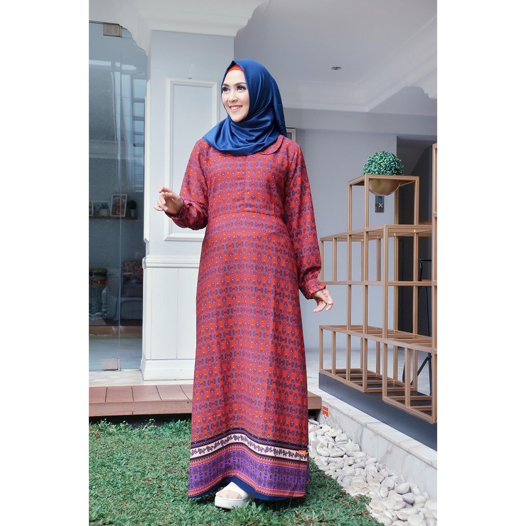 BEST SELLER GAMIS BUSANA MUSLIM NIBRAS NS 27 MARUN/UNGU/DONGKER GAMIS MURAH GAMIS POLOS TERBARU