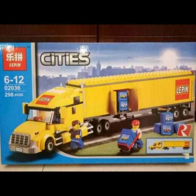 Lego Block Truck Kontainer Cargo Panjang